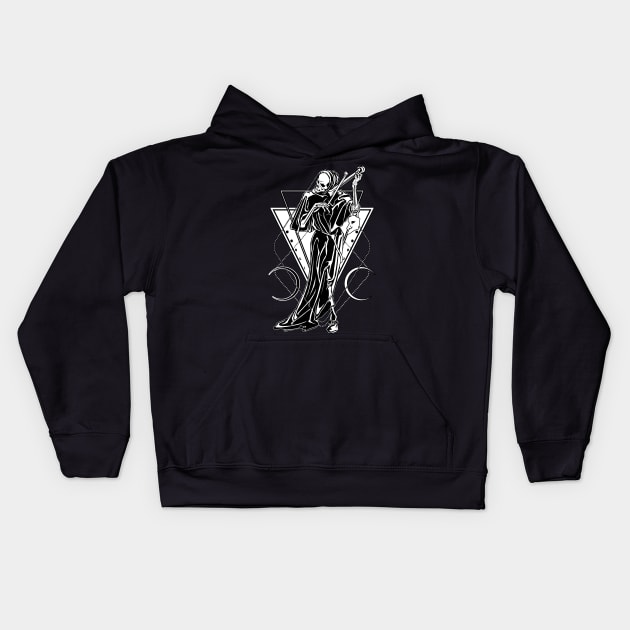 Death as a Strangler Kids Hoodie by Von Kowen